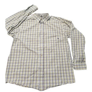 Ariat Pro Series long sleeve shirt plaid button-up size Large
